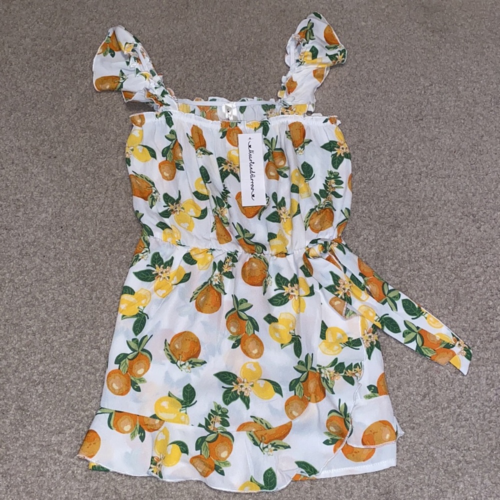 Heart and Arrow Citrus 🍊 🍋 Romper